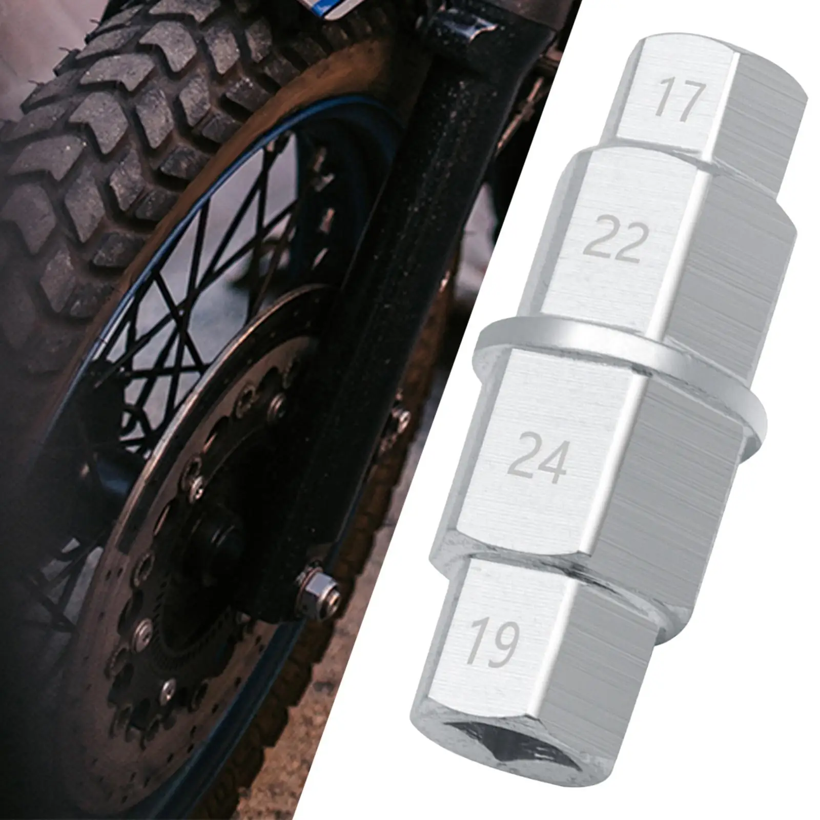 

Motorcycles Hex Axle Tool Heavy Duty Easy to Use Hex Allen Axle Spindle Tool