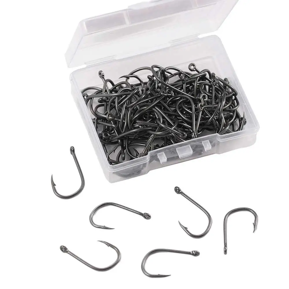 Description Picture 4 of itemSoft Lure Fishing Accessories with Hooks Pesca High Carbon Steel Sea Hook Fishhooks Barbed Fishing Hook Circle Hooks Bait Hook