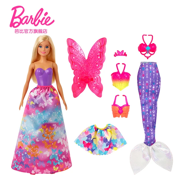 Barbie Doll Fairytale Dressup Girl Princess Toy Birthday Gifts Toys for Girls Peluches Doll Customizing Supplies Ball Jointed 2