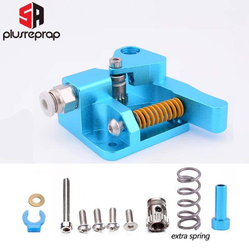 Ender 3 Upgrade Dual Gear Extruder for Creality Ender 3 V2 Pro Ender 3 Neo Series CR10 3D Printer 1.75mm Filament mk8 extruder feeder drive1 75mm filament for upgraded creality ender 3 pro 5 5 plus pro cr 10 cr 10s cr 20 20 pro 3d printer