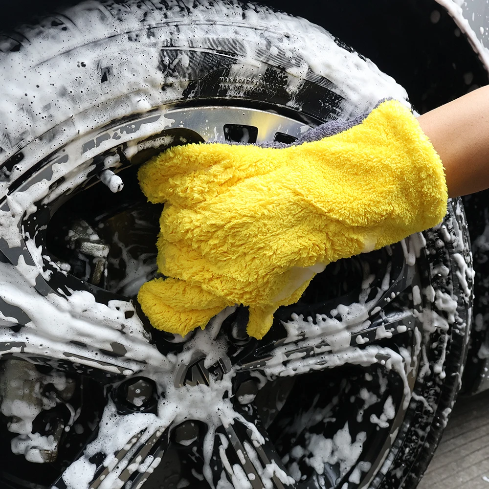 Microfiber Car Wash Glove Five Fingers