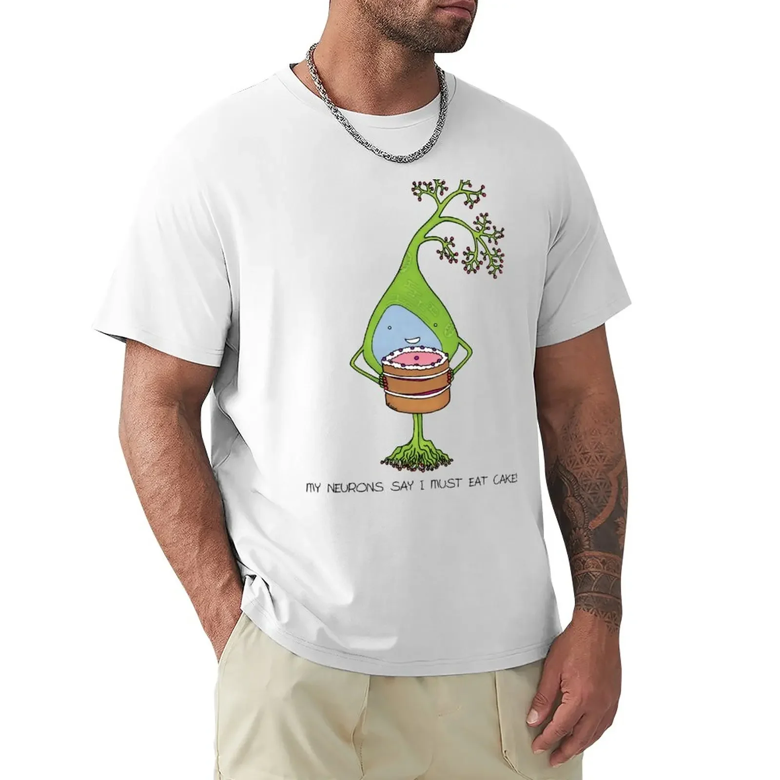 

Neurons love cake T-Shirt vintage clothes hippie clothes mens graphic t-shirts