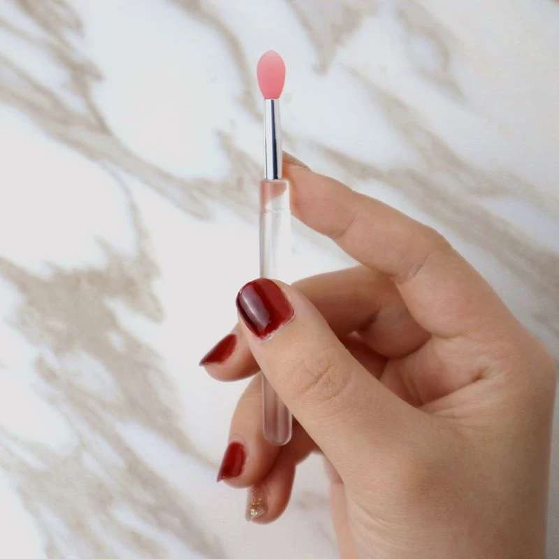 Portable Lip Gloss Applicator Multifunctional Silicone Lip Brushes with