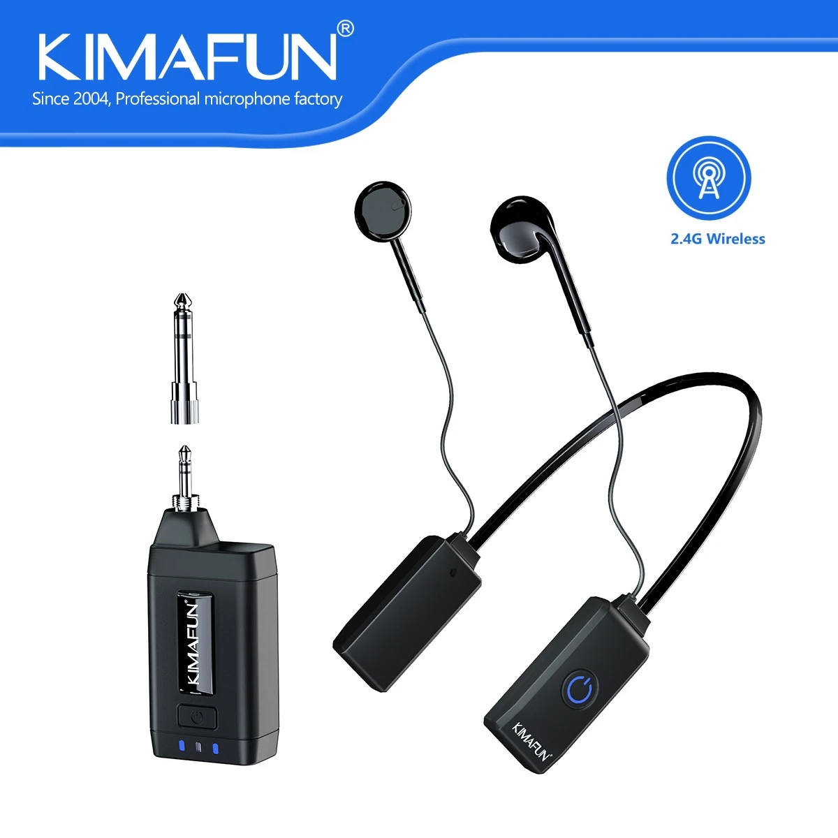 ございます KIMAFUN 2.4G Wireless in Ear Monitor System， Wireless IEM System
