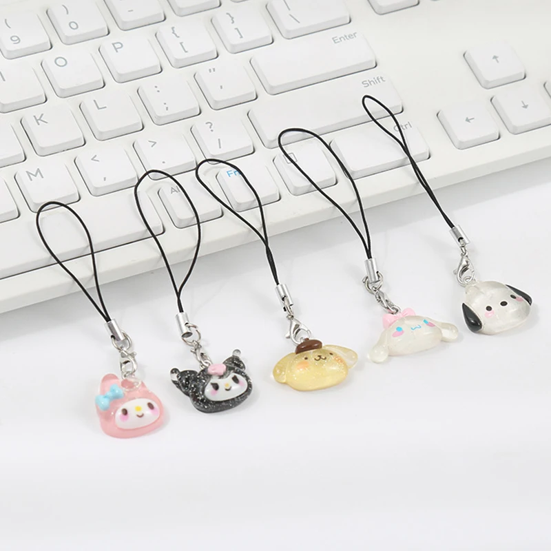 

Sanrio Anime My Melody Bag Keychain Cartoon Cinnamonroll Hello Kitty Cute Phone Pendant Girly Items Pendant Rope Decoration