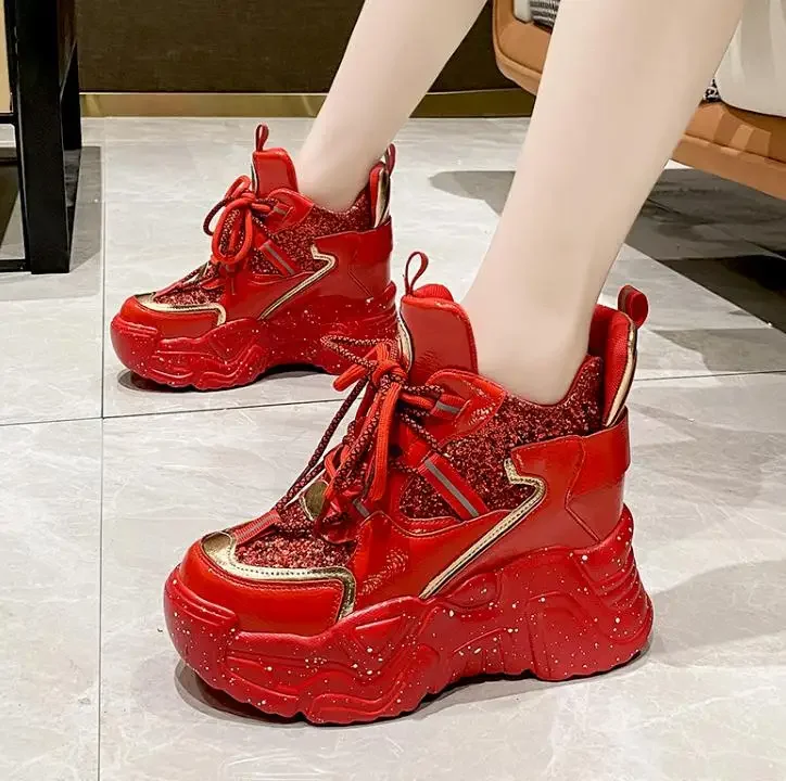 

Designer Sneakers Woman Winter Fashion Thick Bottom Ladies Trainers White Platform Shoes Women Chunky Sneakers Zapatillas Mujer