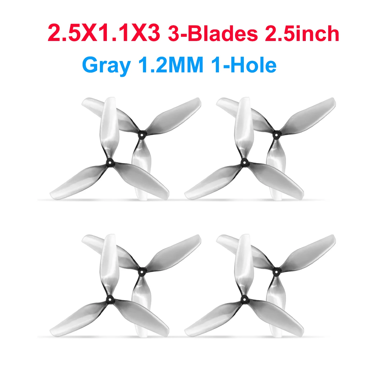 Drôtové vrtuľky na pretekársky dron 2X1X3 - Sada 4 výkonných lopatiek