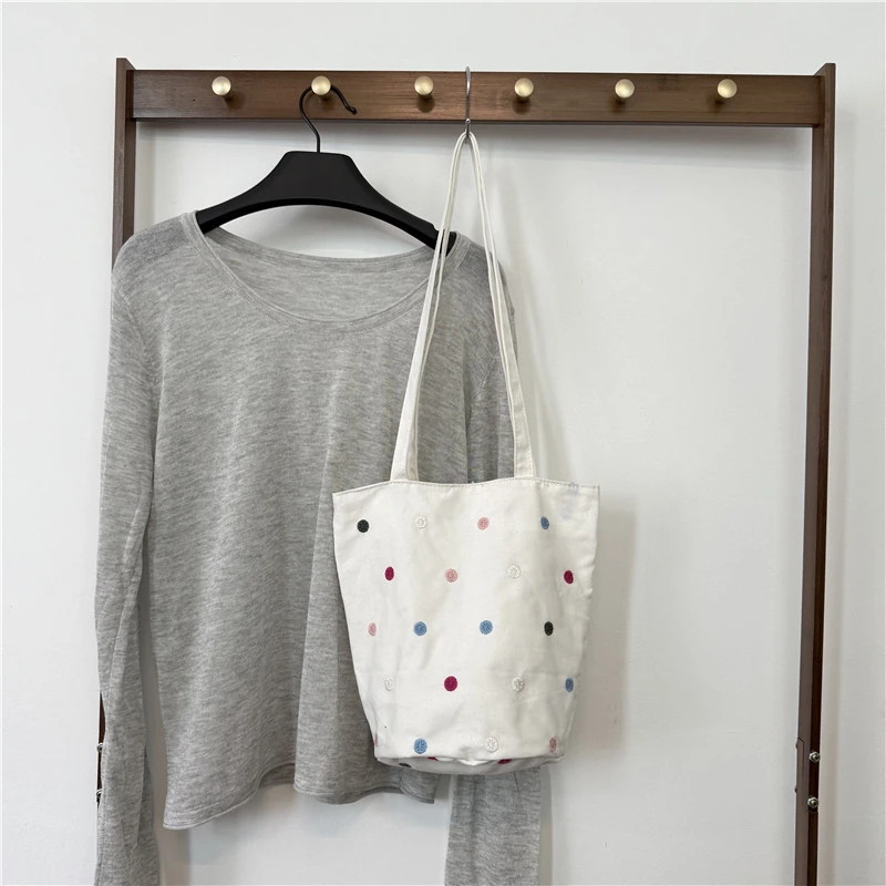 white polka dots