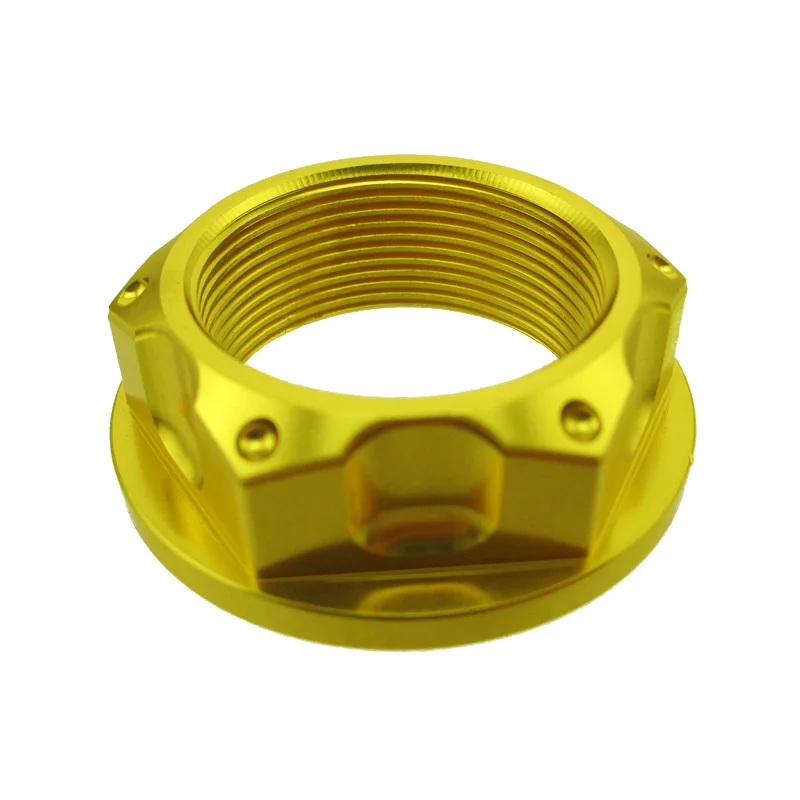 Billet Aluminum Steering Stem Nut M24 x 1 motorcycle steering stem nut For Yamaha WR250F WR450F YZ125 YZ125X YZ250 YZ250F YZ250X YZ426F YZ450F YZ450FX