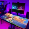 1pc Japan Anime D-Dragon Balls XXL RGB Gaming Mouse Pads HD Black Gamer Accessories Large LED 2