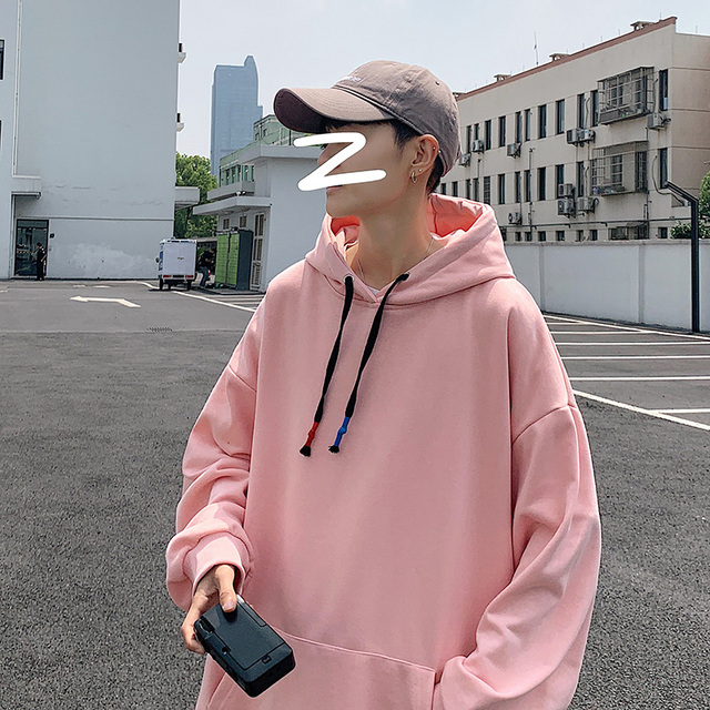 Spring Fashion Casual Men's Hooded Sweatshirts Solid Color Oversized Hoodies For Women
