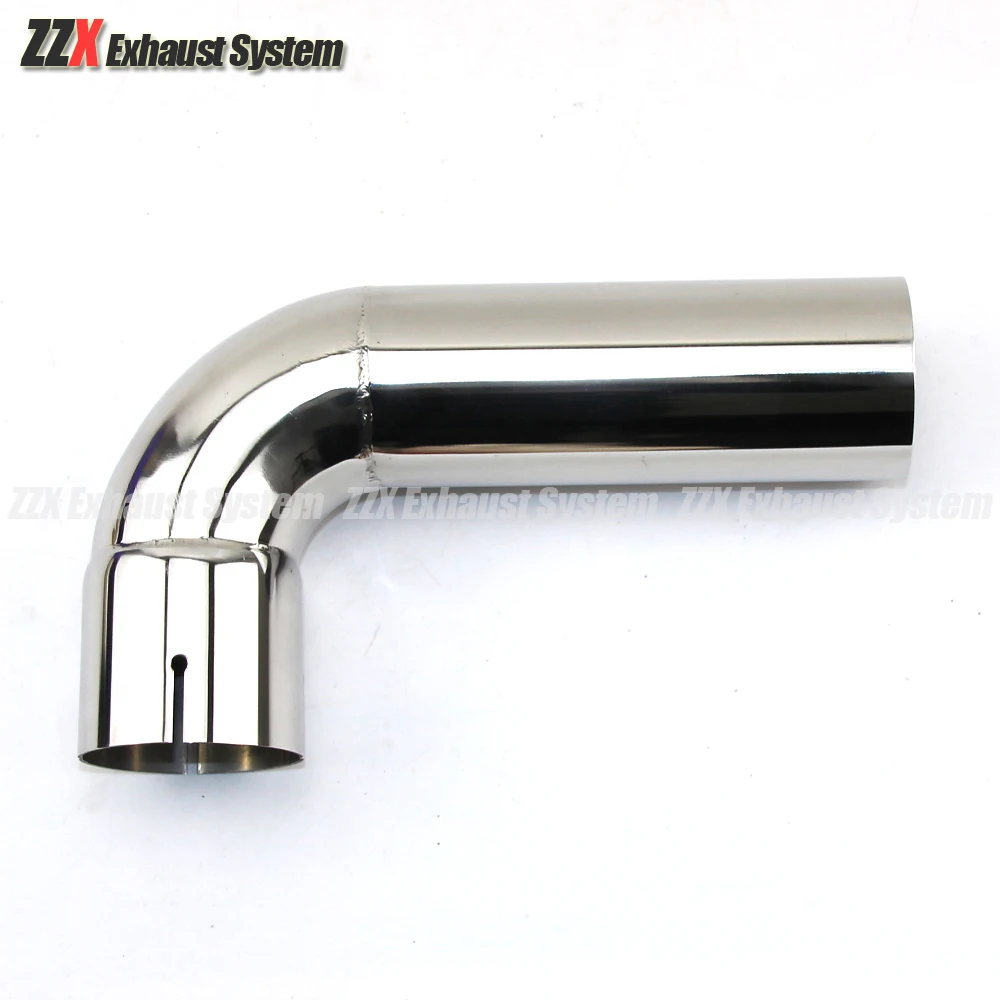 Car styling 90 degrees 54mm 66mm 73mm 79mm Exhaust pipe muffler tail pipe 304 stainless steel welding material