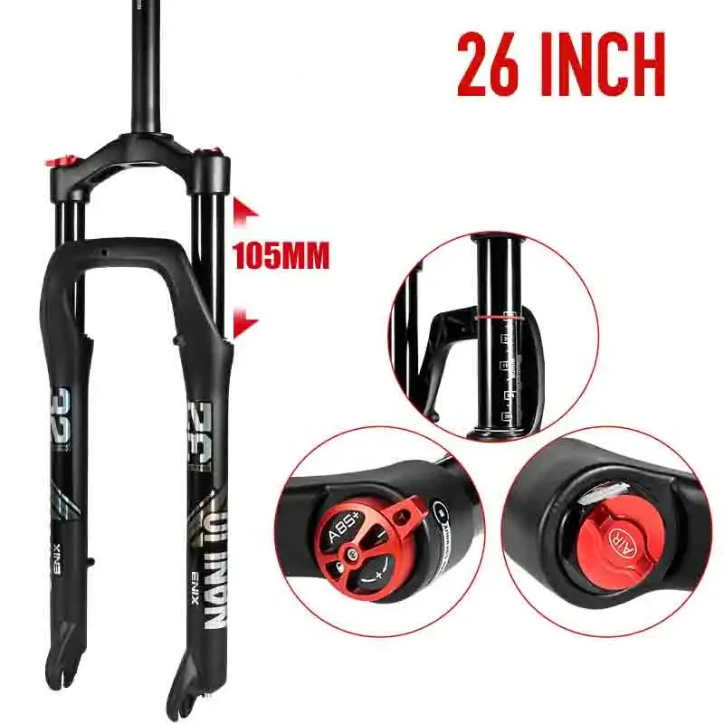 Fourche VTT Suspension Pneumatique - 120 Mm - Compatible 26/27.5/29 Pouces - Neuve
