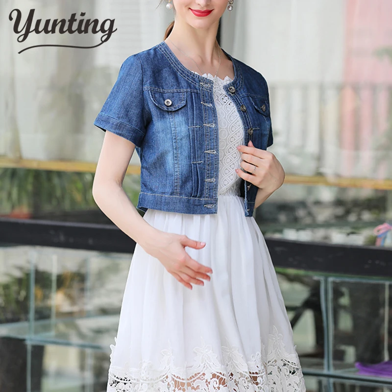 Giacca Estiva Bomber Corti Donna Giacche Di Jeans Da Donna