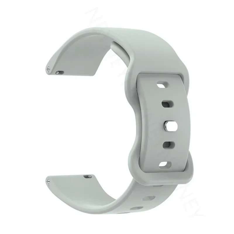 Sporty 20mm Silicone Watch Band - Soft and Durable Bracelet Strap
