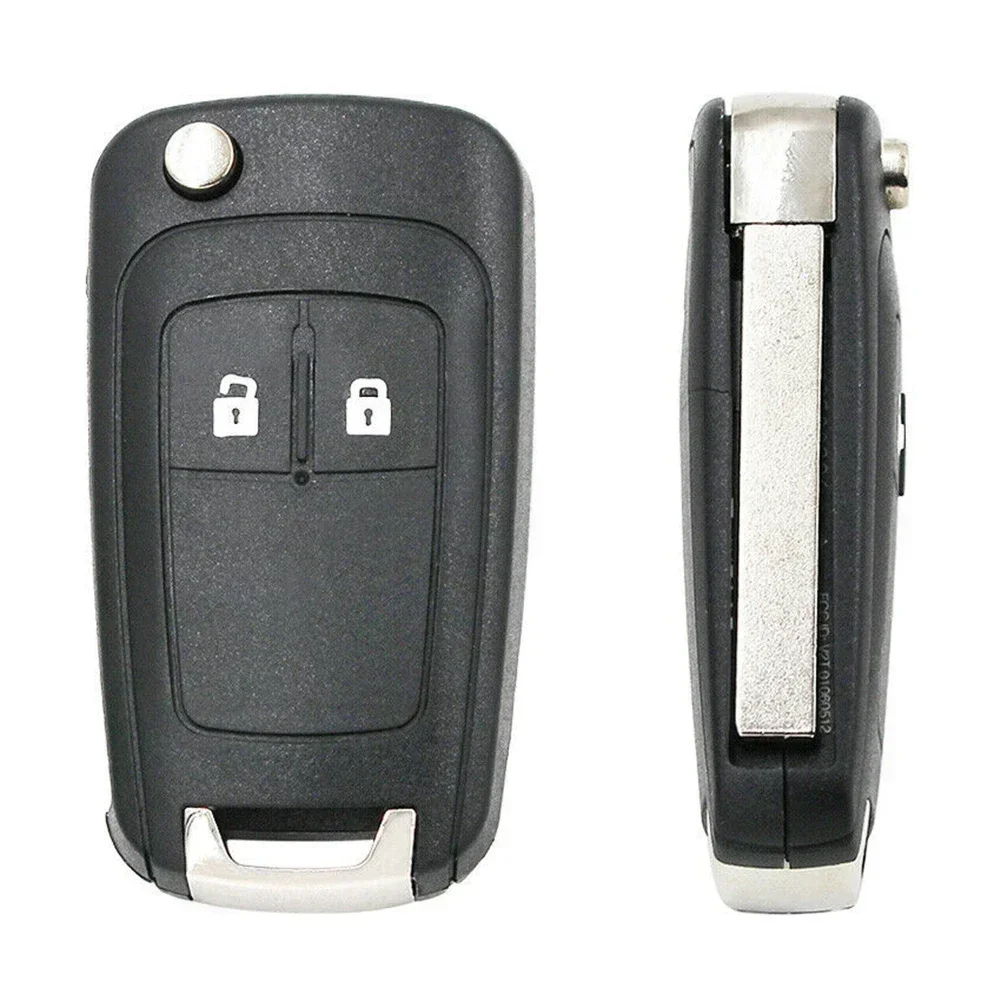 Key Case 2 Buttons Folding Key Housing Replacement for Opel Astra J Corsa E Mokka 2013-Zafira C 2012 -
