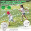 Automatic Rotation Bubble Machine Astronauts Bubble Maker Automatic Bubble Blower with Led Light Soap Bubble Maker Summer Toys 4