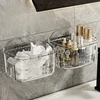 Bathroom Wall-mounted Washcloth Storage Box Drainage Hollow Wash Cup Storage Rack Bathroom Punch-free Storage Rack 3