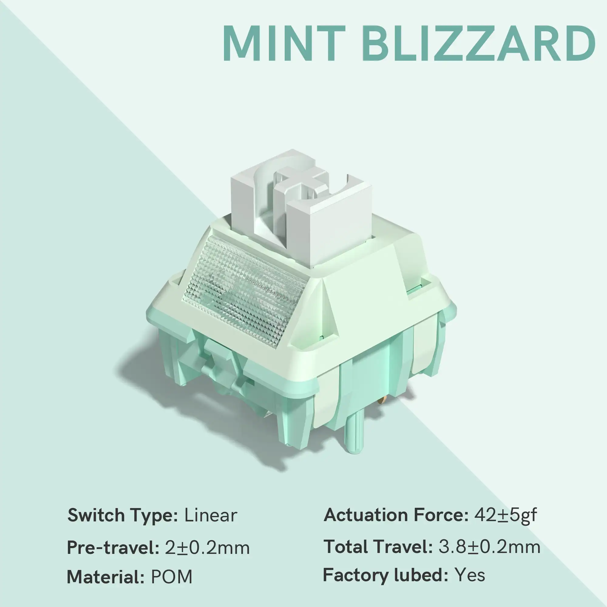 Womier-フルポムミントヘッドライトリニアスイッチ、メカニカル