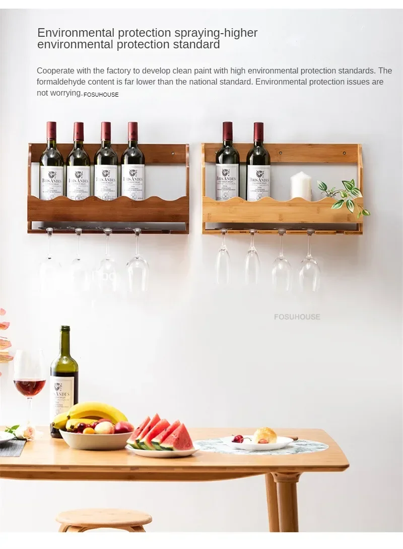 Nordic Small Wine Rack Household Wall-mounted Display Cabinet Minimalist Creative Restaurant Bar Wine Cabinet for Bar Furniture