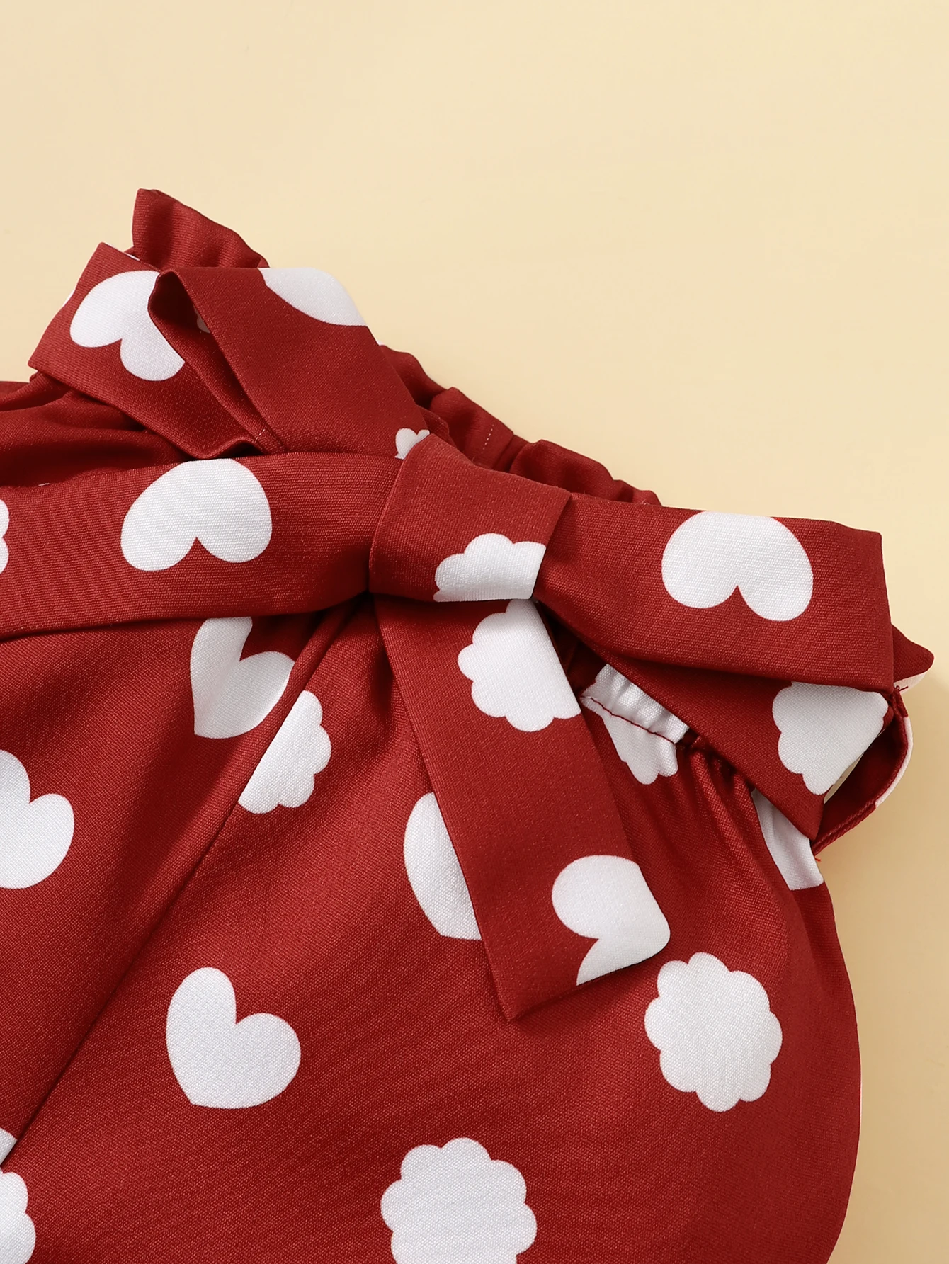 3Pcs 의류 정장   소녀 사랑 짧은 소매 바디 슈트 + 사랑 반바지 여름  소녀 패션 복장 0-18 개월