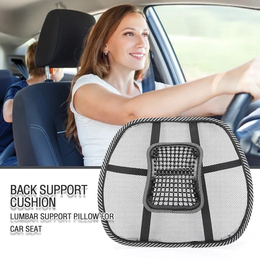 Universal Office Chair Lumbar Back Support Spine Posture Correction Back Pillow Car Cushion for Car Truck Seat 2