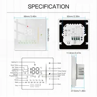 Moes Zigbee Thermostat Room Temperature Controller of Water/Electric Floor Heating Gas Boiler Humidity Tuya Work with Alex 5A16A - Image 6