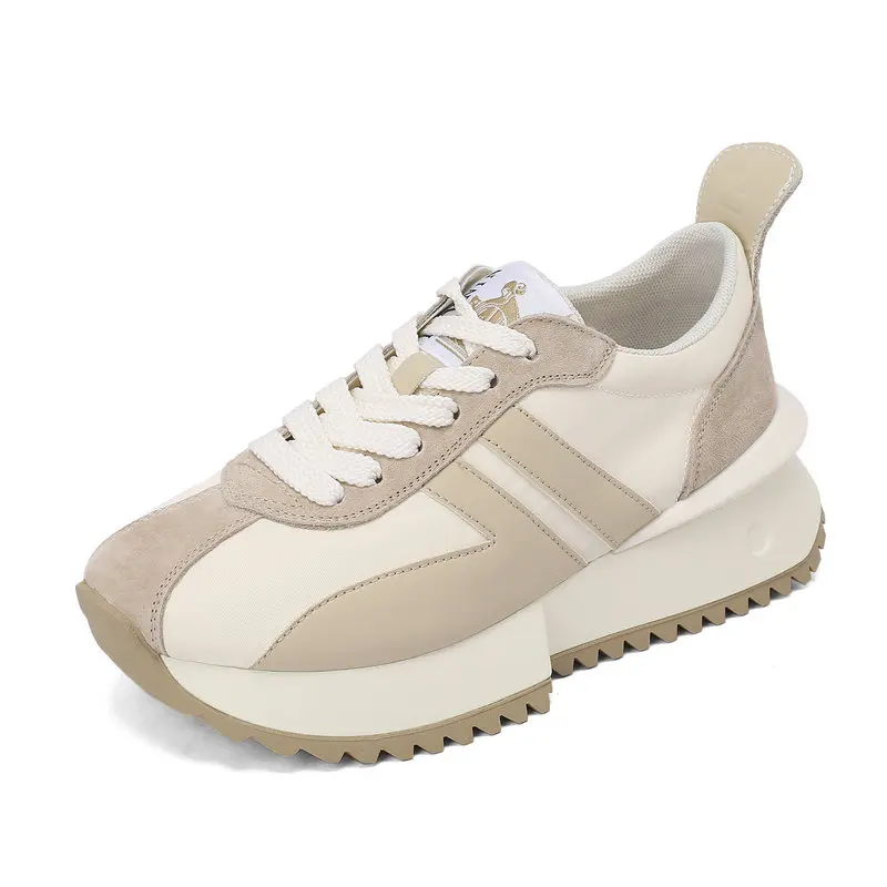 

Женские дышащие кроссовки, повседневная спортивная обувь для бега, кроссовки на платформе с вулканизированной подошвой, женская спортивная обувь, Белая обувь, 2023