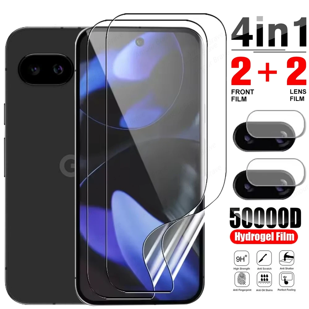 Universal 4-in-1 Hydrogel Film Soft Clear Screen Protector (Not Glass)