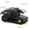 Woodworking 750W Belt Sander Electric Table Sander Variable Speed 2-in-1 Vacuum Cleaner Adapter Belt Sanding Grinding Machine 6