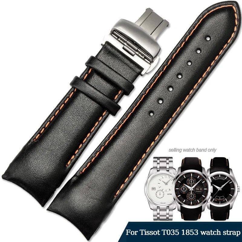 

Ремешок из телячьей кожи для Tissot T035, 22/23/24 мм, 1853