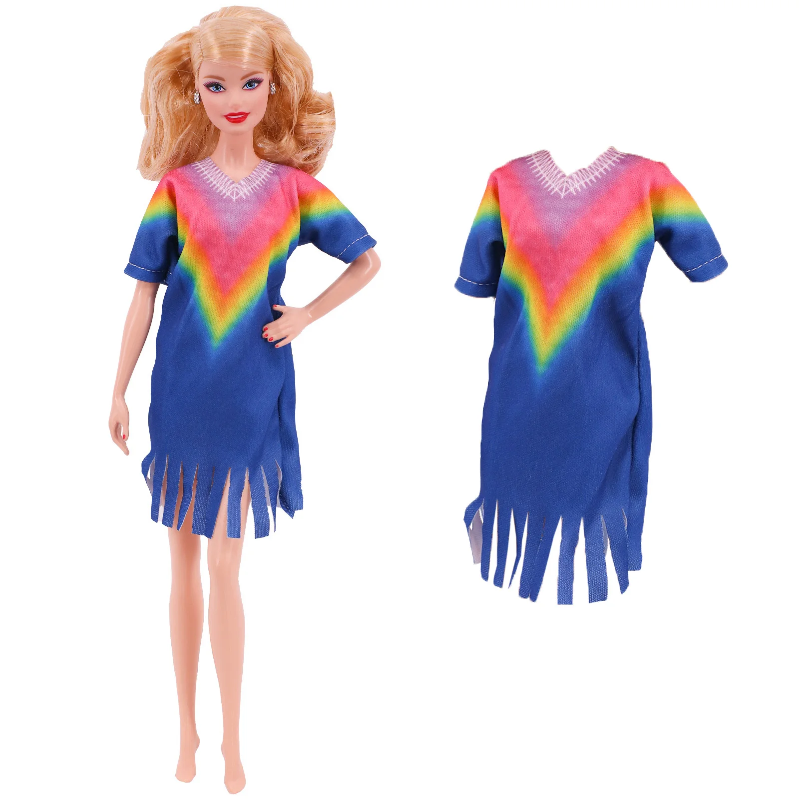 Pop Doll Clothes Stylish Pink Series Slim Evening Dresses Fit Cocktail Daily doll accessories doll clothes doll clothes accessories plush doll accessories barbie doll clothes For 11.5Inch Barbis&BJD Doll Clothing Accessories