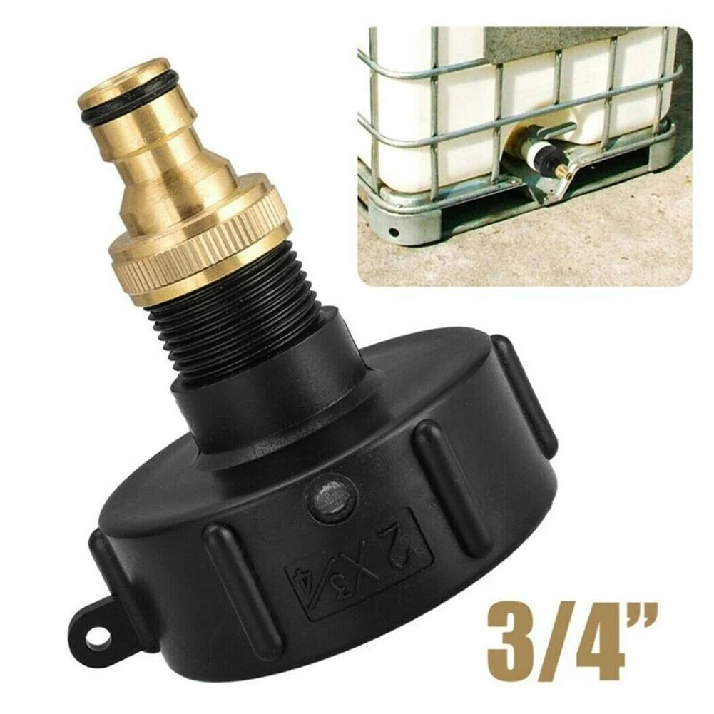 

IBC Adapter 3/4in With Outlet Tap Rainwater For 640-1000L Container Tank Drum S60X6 Tank Tap Rainwater Sealing Faucet