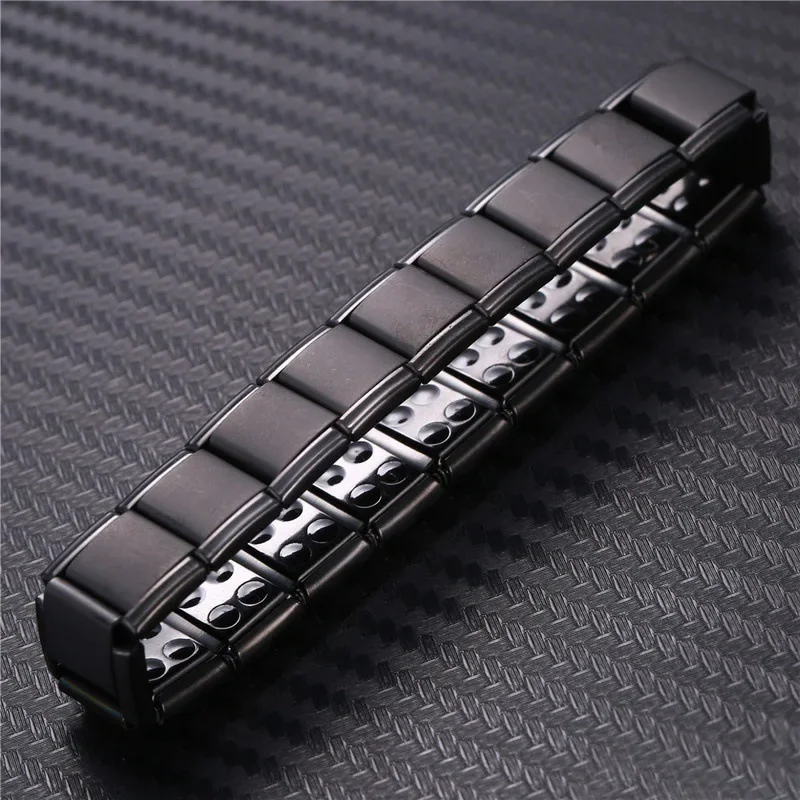 Creative Titanium Steel Bracelet Magnetic Man Charm Masculinity Leather Bracelet Stainless Steel Magnetic Buckle Punk