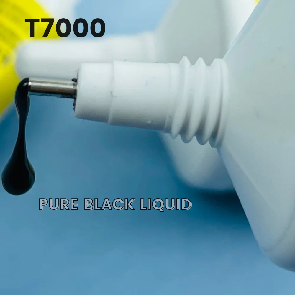 High-Precision Black Adhesive Glue with Precision Applicator Tip, Available in Multiple Sizes