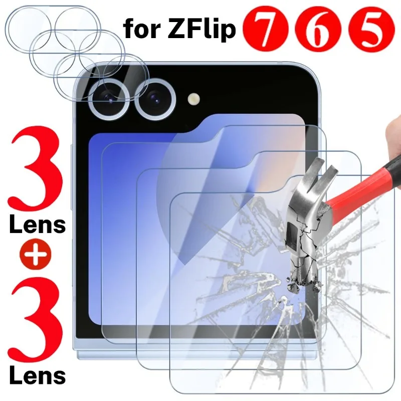 Premium Tempered Glass Screen Protector with HD Anti-Scratch Camera Lens Film
