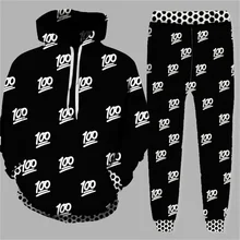 

2022 Fashion 3D Hoodies Suits Men's Sweatshirt Joggers Funny Harajuku Print Set Fall Winter Unisex Tracksuit Pant jacket