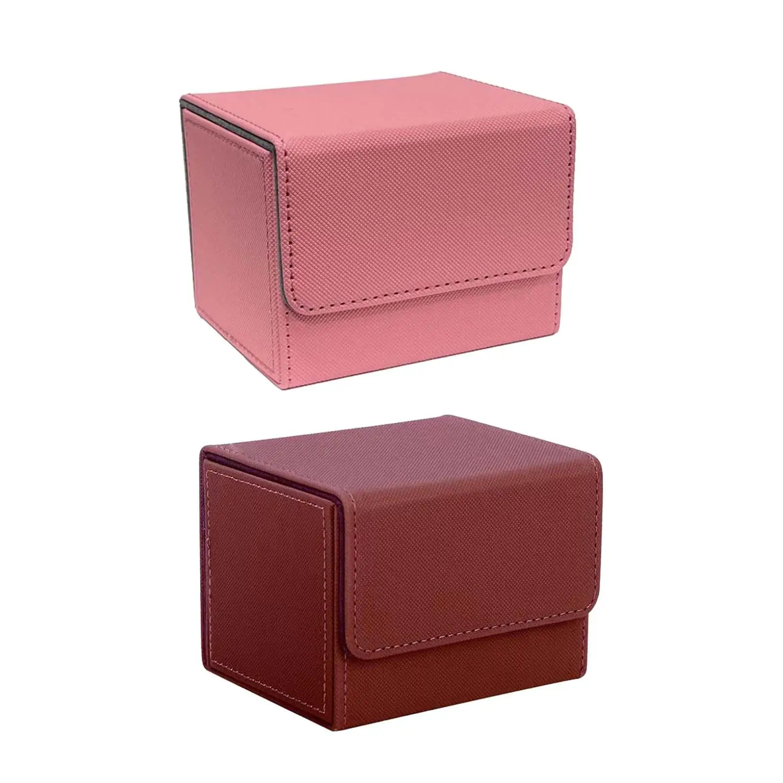 

Trading Card Deck Box Holding 100+ Sleeved Cards Sleeved Card Storage Box PU