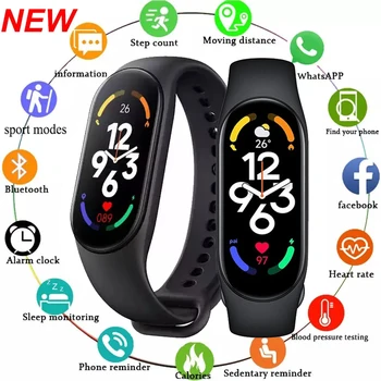 For Xiaomi Smart Watch Men Women Fitness Tracker Heart Rate Blood Pressure Monitor Sport Waterproof Smartwatch For Android IOS 1