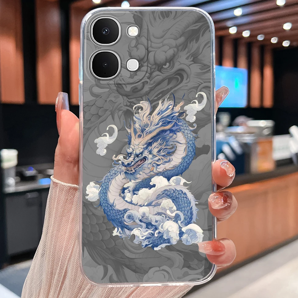 Cute Cat Cartoon Soft TPU Protective Phone Case - Clear Silicone Shockproof Cover