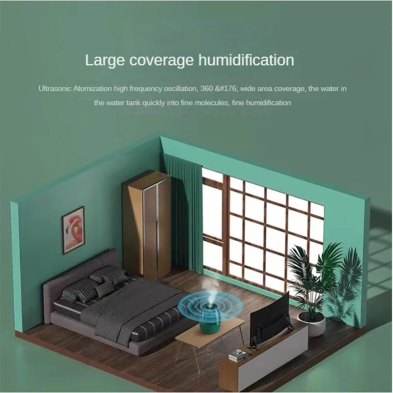 Description Picture 5 of itemHumidifier Double Spray High-Volume Humidifier Household Mini Desktop Heavy Fog Humidifier Make-Up Air Purifier EU Plug