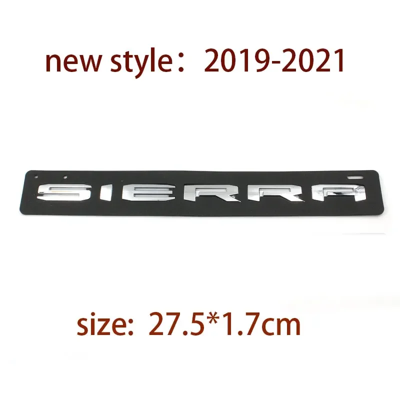 SIERRA GMC sierra 오리지널 리어 부츠 라벨 트렁크 수정 액세서리 장식 데칼 용 새 오래된 편지 로고 자동차 스티커