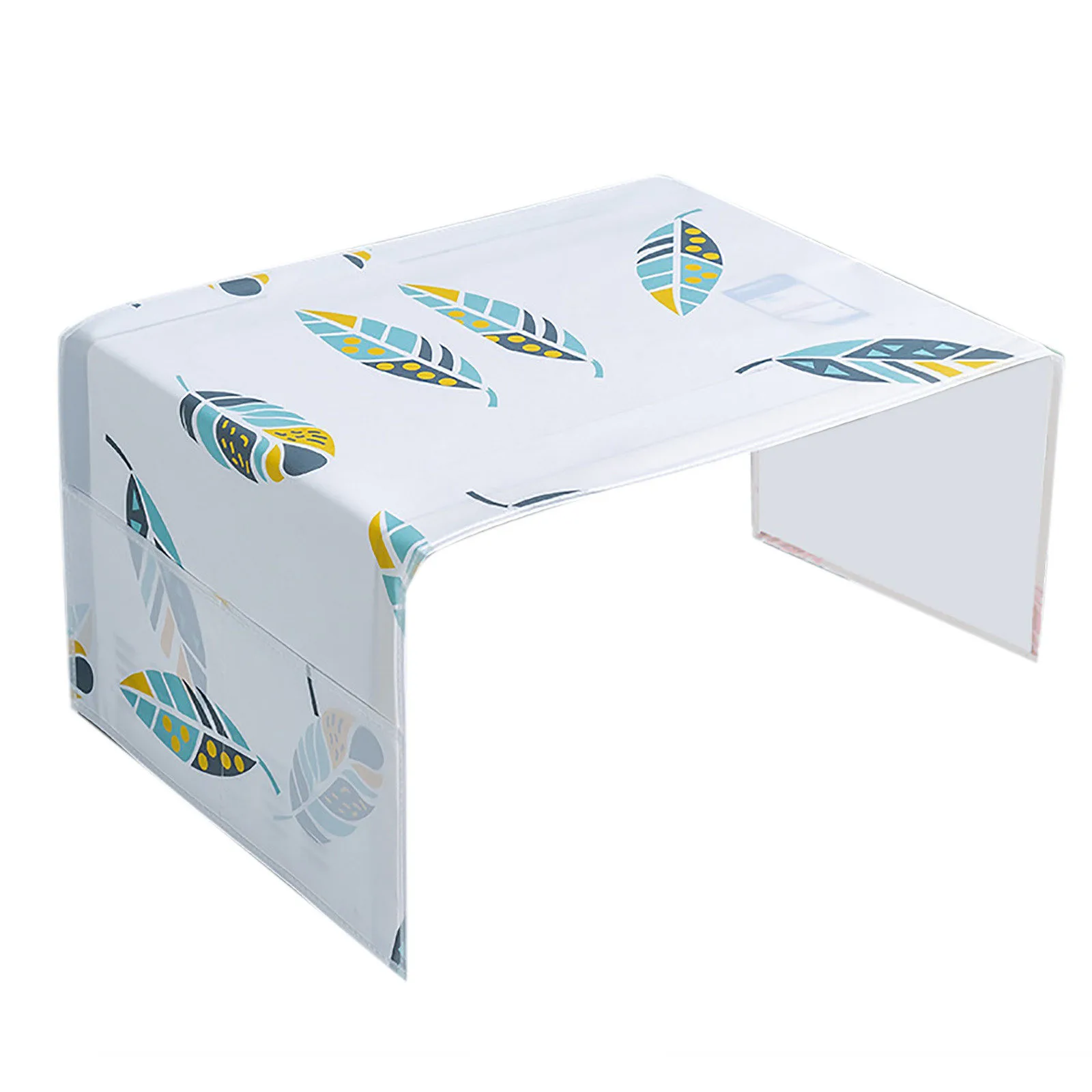 Microwave Dust-proof Cover with Pocket Oven Cover PEVA Printed Hanging Bag Dust-proof Microwave Protective microwave dust cover microwave food cover kitchen dust cover