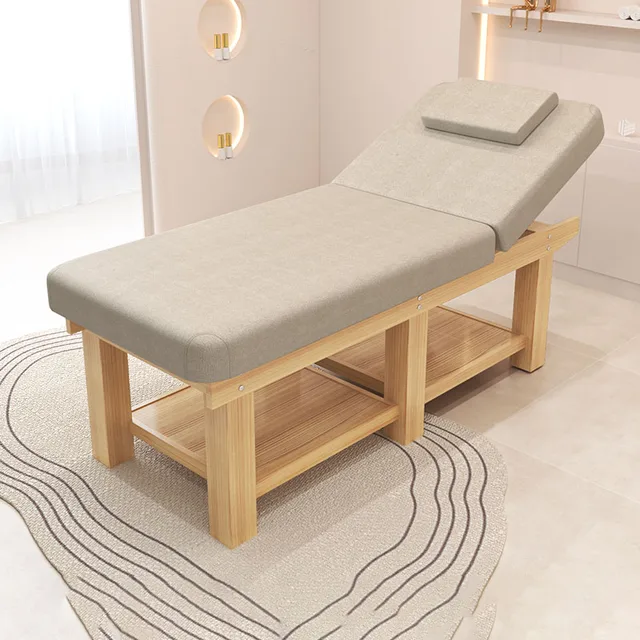 Massage Folding Bed Beauty Mattresses Couch Wooden Tattoo Lash Salon Bed Full Body Cama Dobravel Beauty Furniture LJ50MB