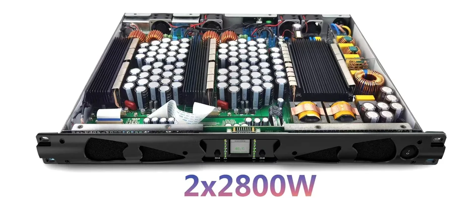 전문가용 디지털 파워 앰프, 오디오 시스템, 클래스 D 사운드, 1U 스피커, 3000 W, X4, 8ohm, 신제품