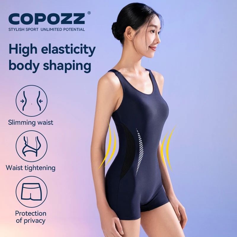 COPOZZ 34300 Women Sleeveless Swimsuit UPF 50+ Rash Guard - Image 4