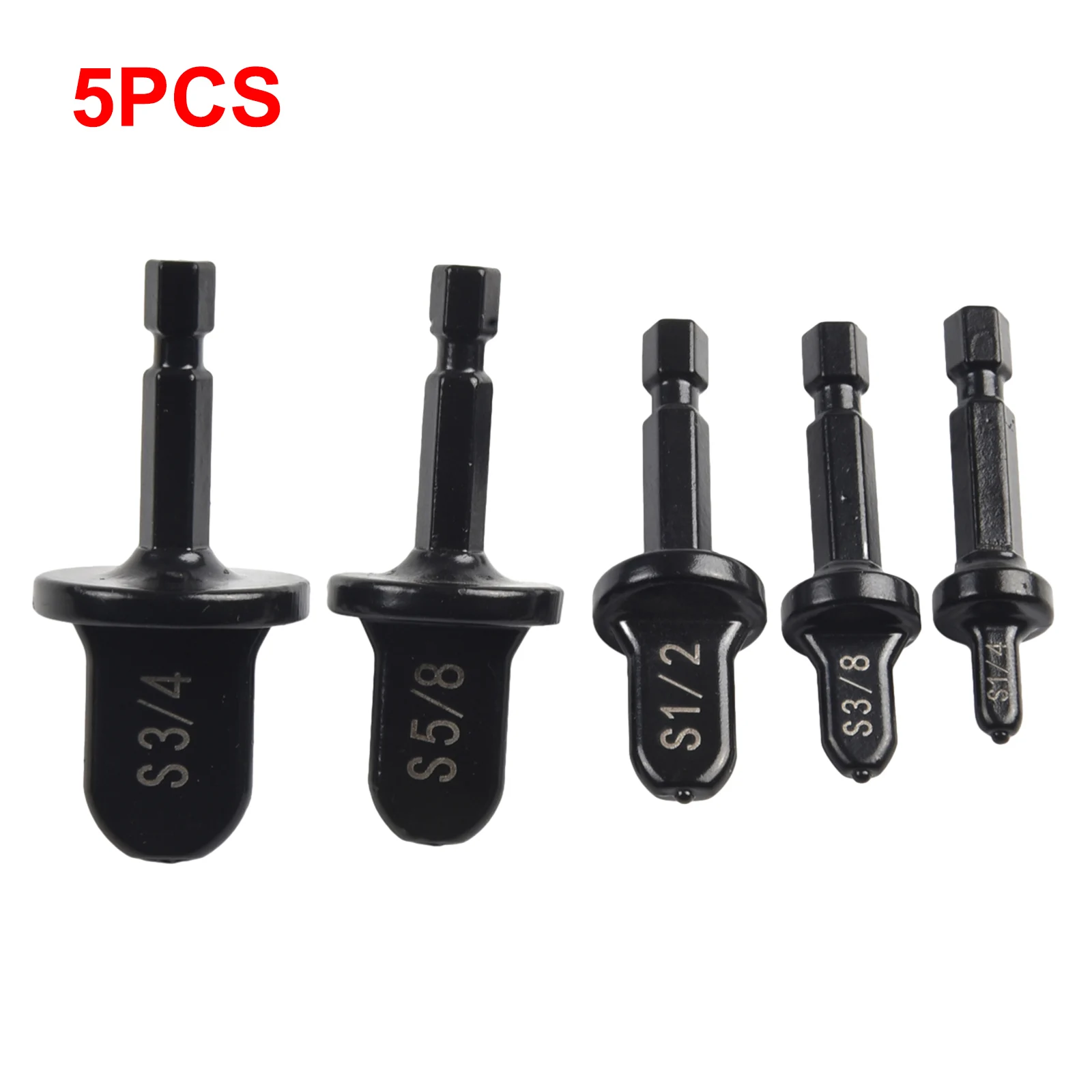 

5pcs/set Hex Shank Imperial Tube Pipe Expander Support For Air Conditioner Conditioning Swaging Flaring Rotary Tool Set