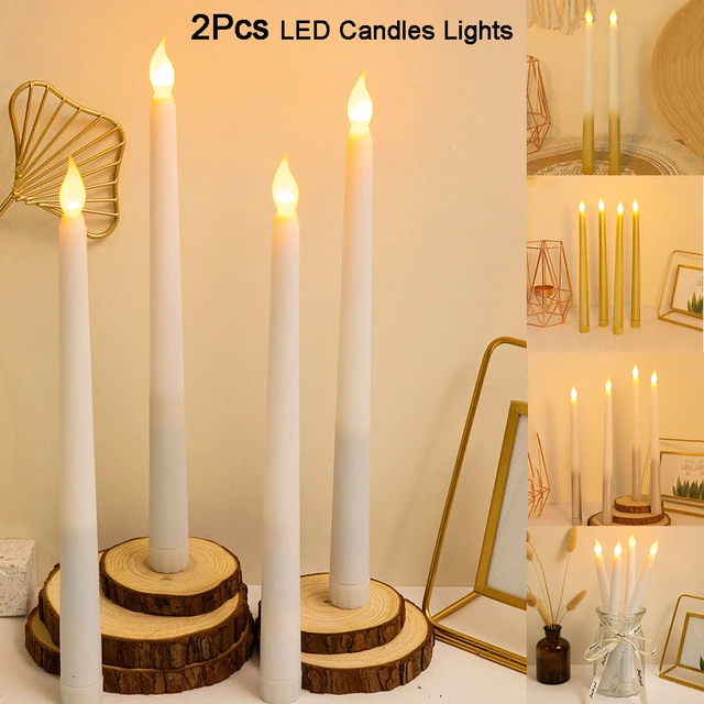 2 pz/lotto LED candele luce senza fiamma candele elettriche