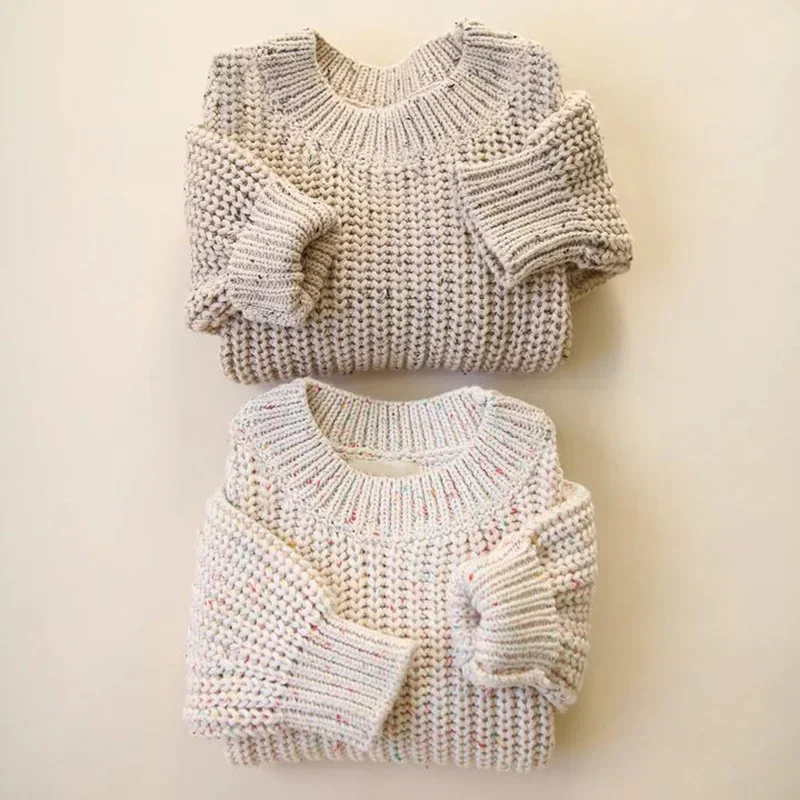 Loose Knitted Baby Sweater Pullover 1