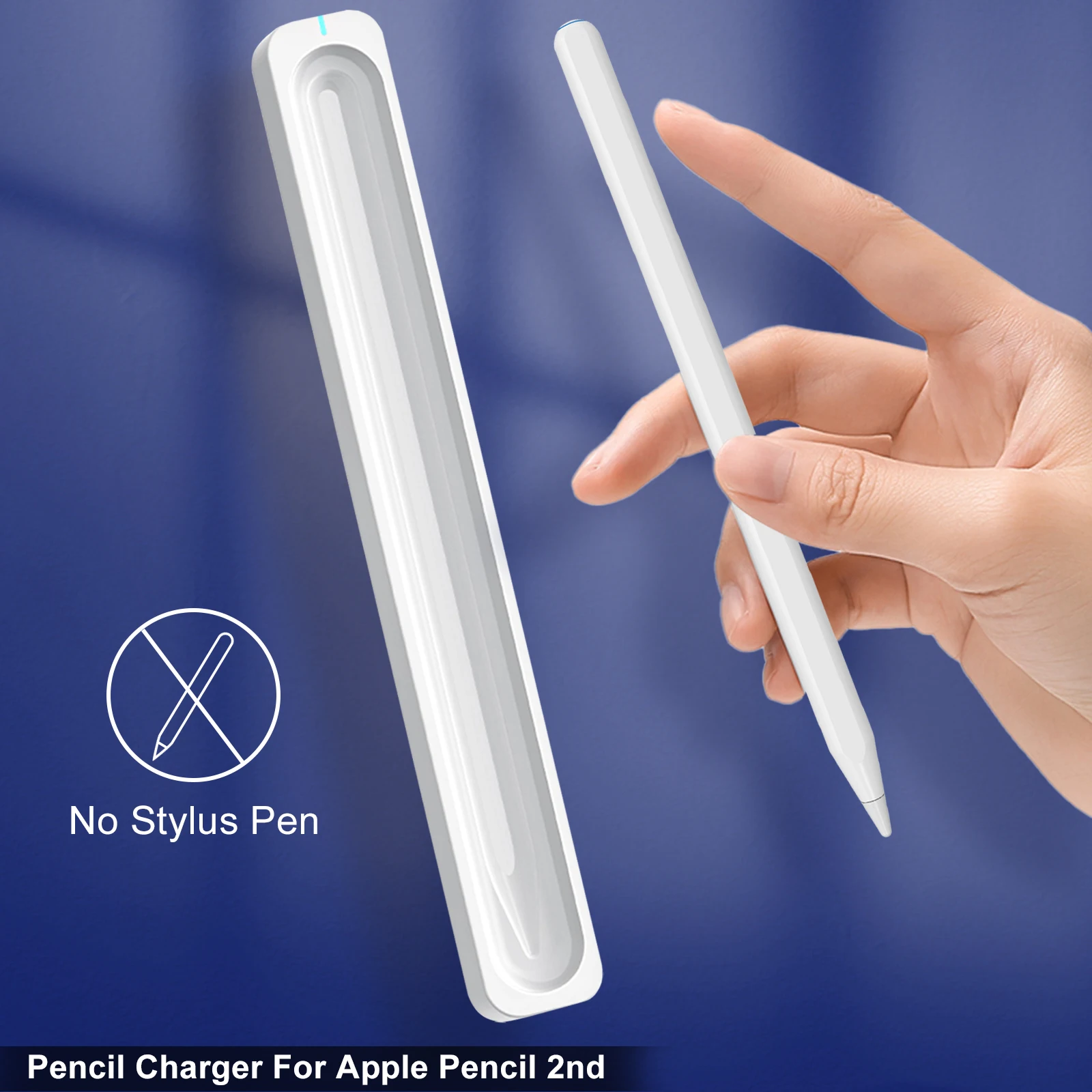 Carregador de Lápis sem Fio para Apple Pencil Case Carregamento Magnético para Apple Pencil Caixa de Carregamento Rápido - Imagem 2